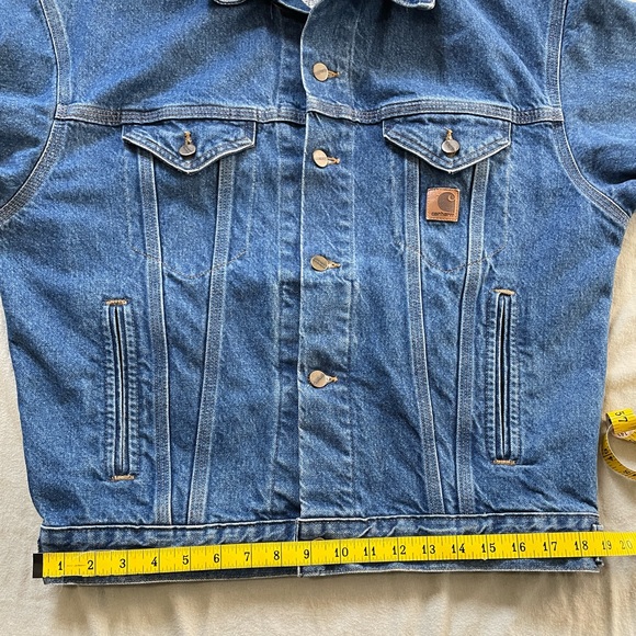 Carhartt Denim Jean Jacket Unlined (J12) - Picture 7 of 10
